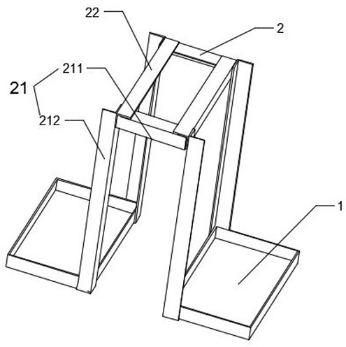 Supporting device for high-altitude construction