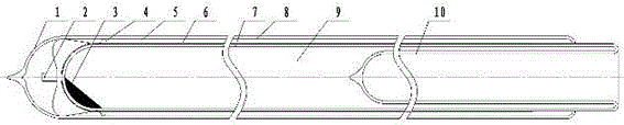 Whole-glass heat pipe vacuum solar collector