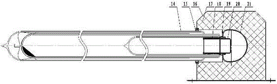 Whole-glass heat pipe vacuum solar collector