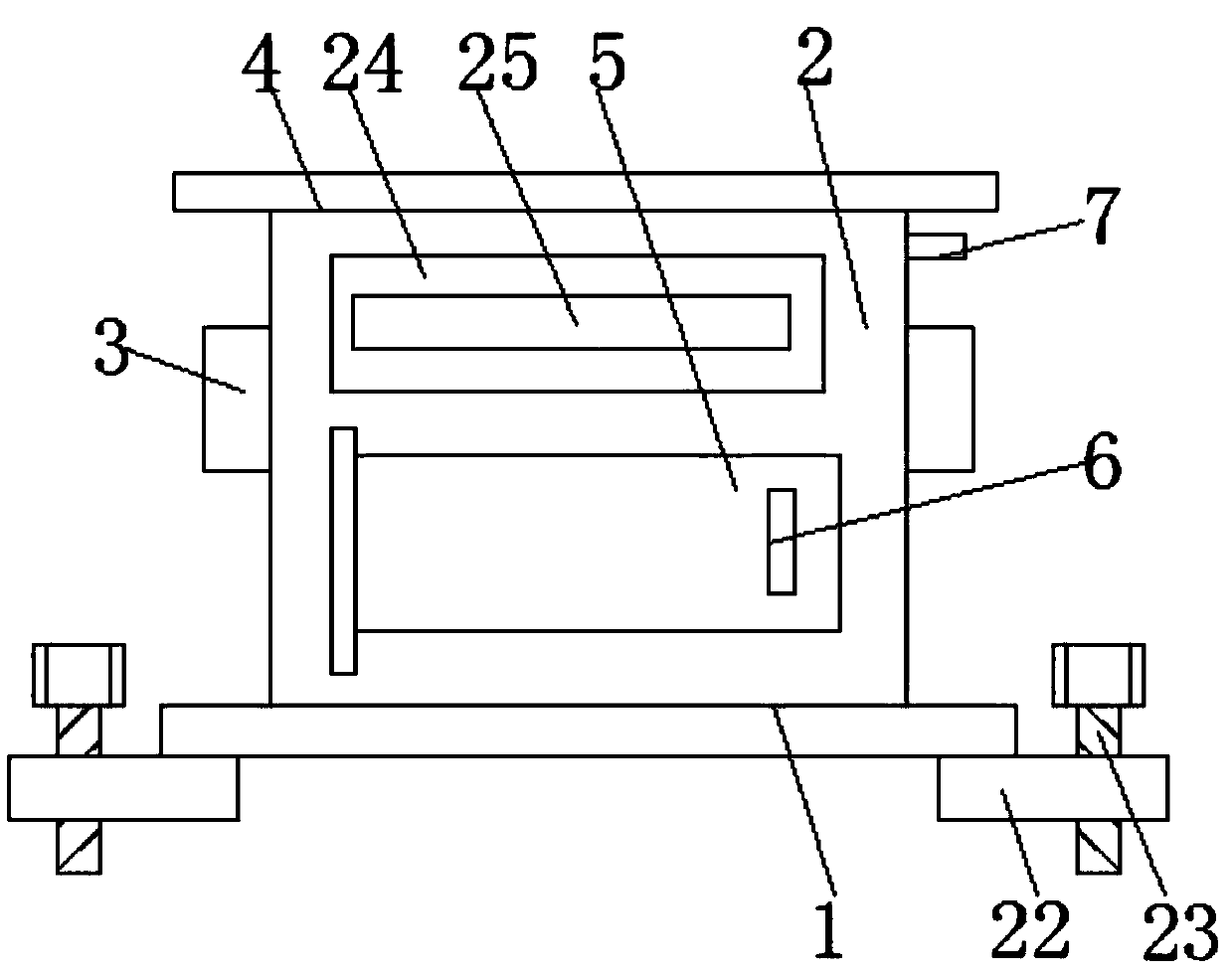 LIFI communication box with high convenience in wire clamping