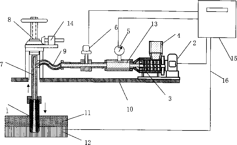 Continuous feeding device for alumina