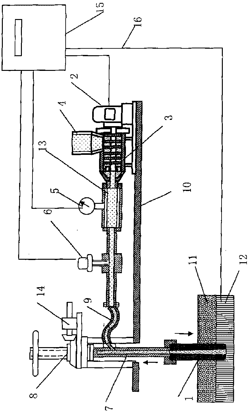 Continuous feeding device for alumina