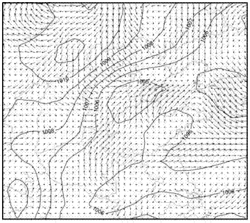 Three-dimensional-terrain-based dynamic visualization method for wind