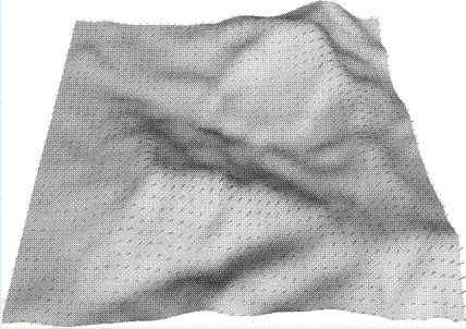 Three-dimensional-terrain-based dynamic visualization method for wind