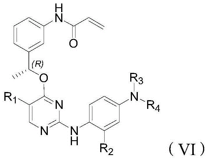 T790M mutant epidermal growth factor receptor (EGFR) inhibitor and application of same in preparation of antitumor drugs