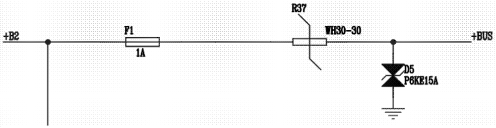 Instrument bus circuit of centralized meter reading system