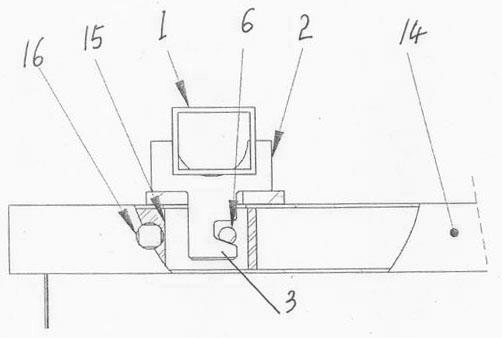 Suspension-type mechanism for disassembly, assembly and locking