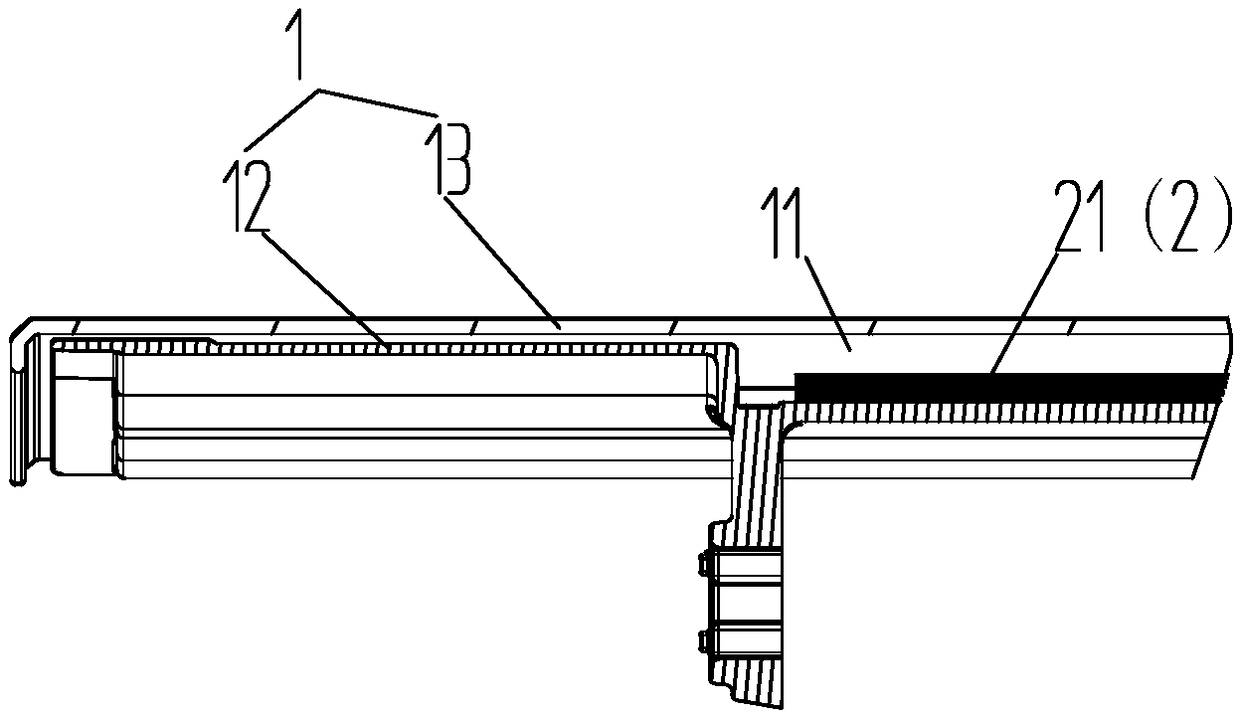 Air deflector structure and air conditioner