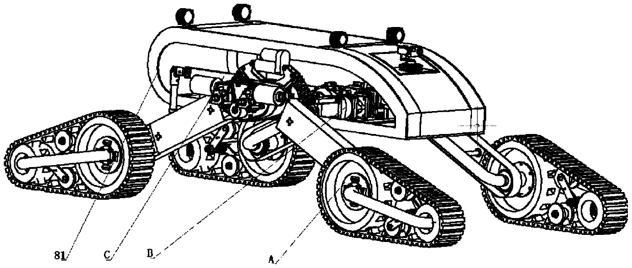 An improved structure of walking system of walking compound mobile robot