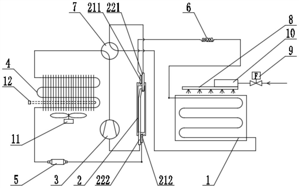 Refrigerating system of ice maker