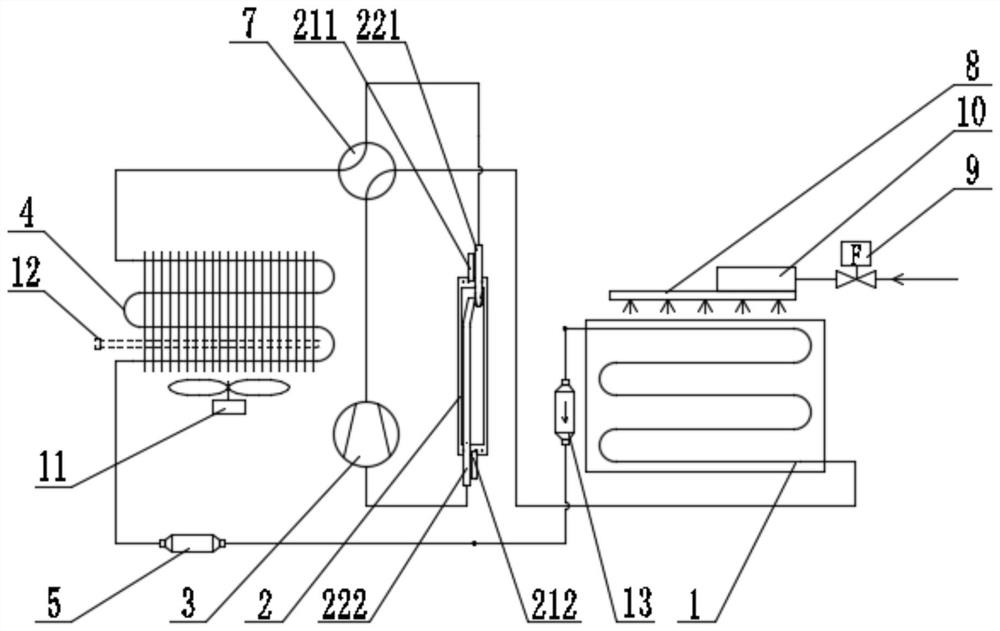 Refrigerating system of ice maker