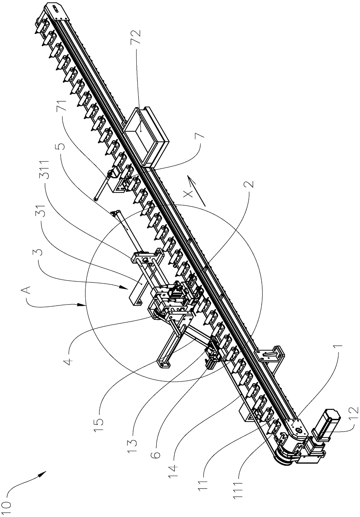 Cell short circuit testing device and testing method thereof as well as cylindrical cell piece production winder