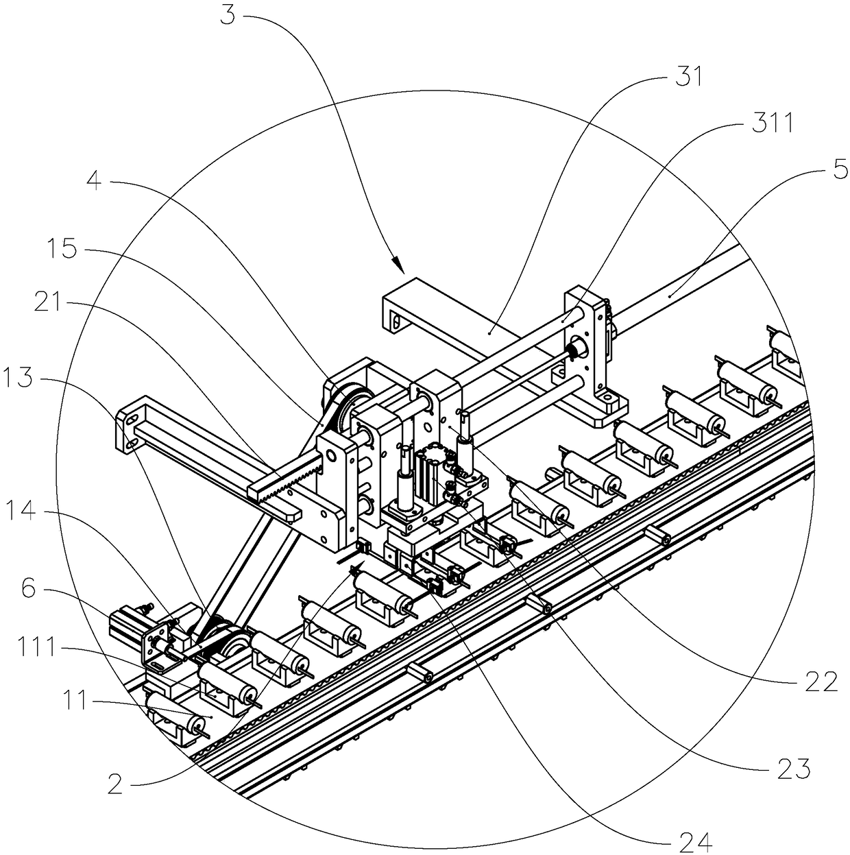 Cell short circuit testing device and testing method thereof as well as cylindrical cell piece production winder