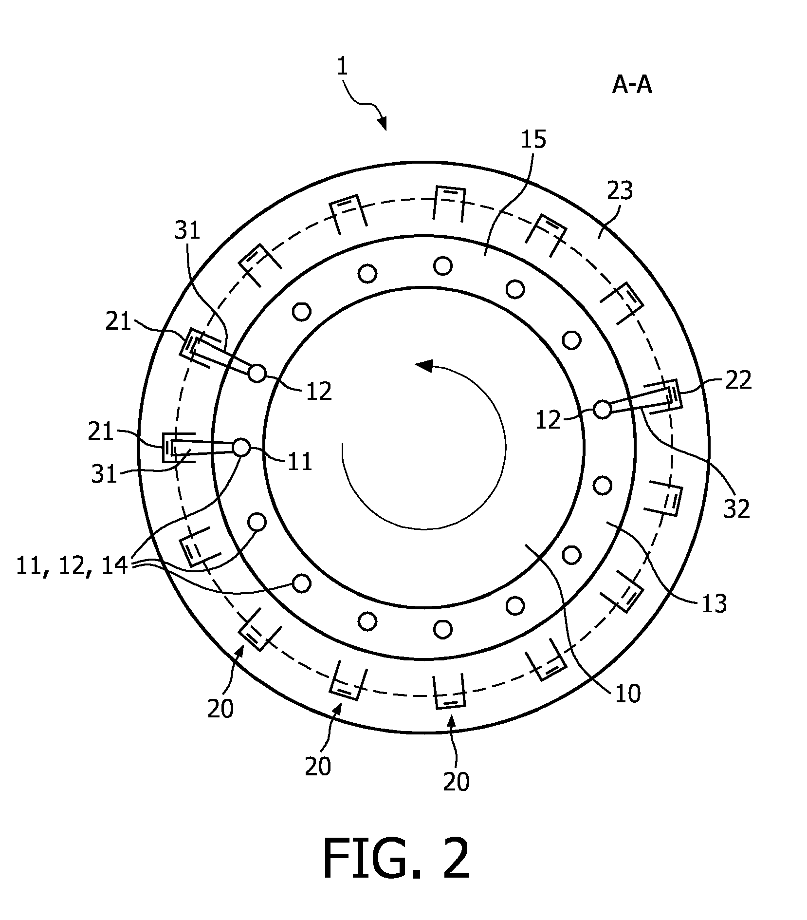 Circular tomosynthesis x-ray tube