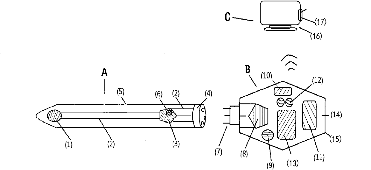 Body temperature monitoring device with timed awakening, identity recognition and data remote wireless transmission functions