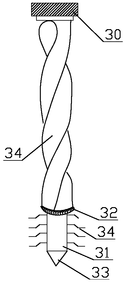 Soil collection and online detection device