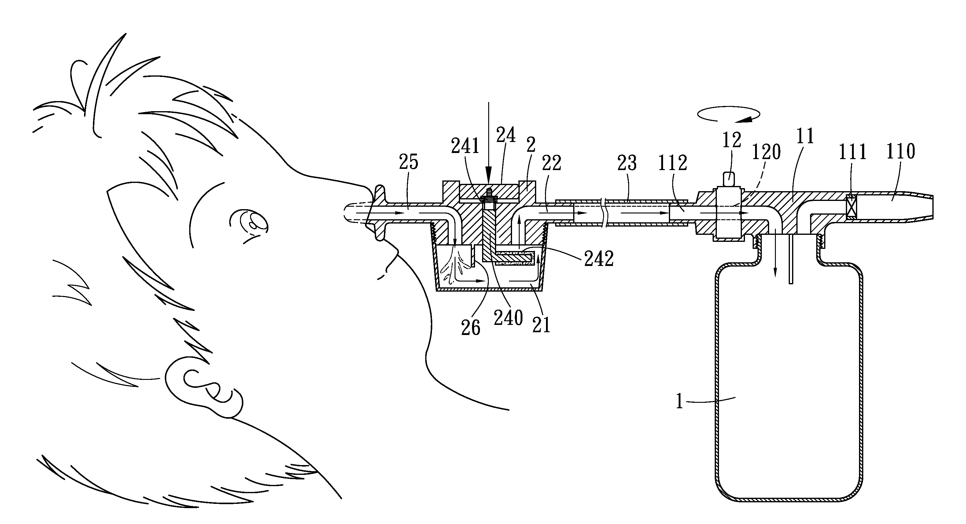 Snivel aspirator