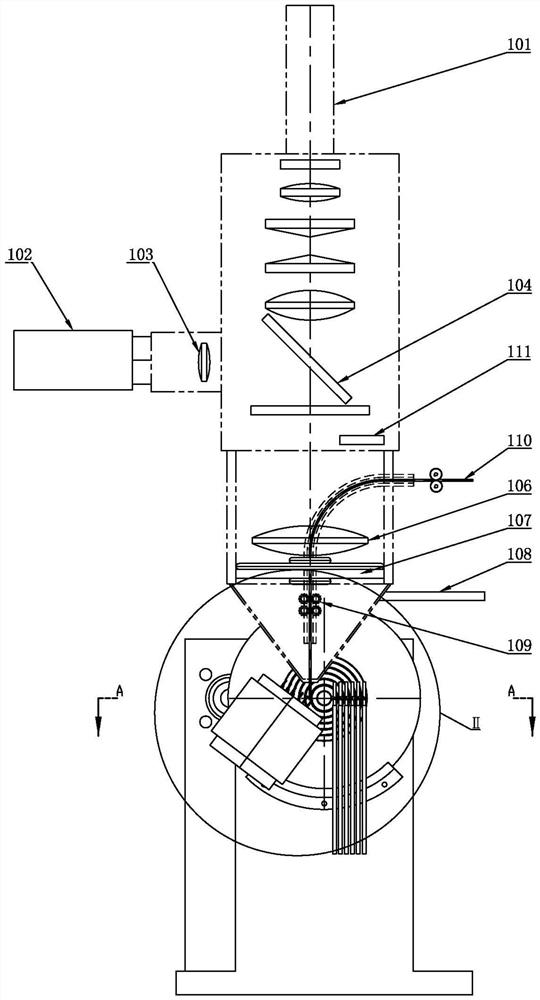 Laser soft soldering device for dense pin connector