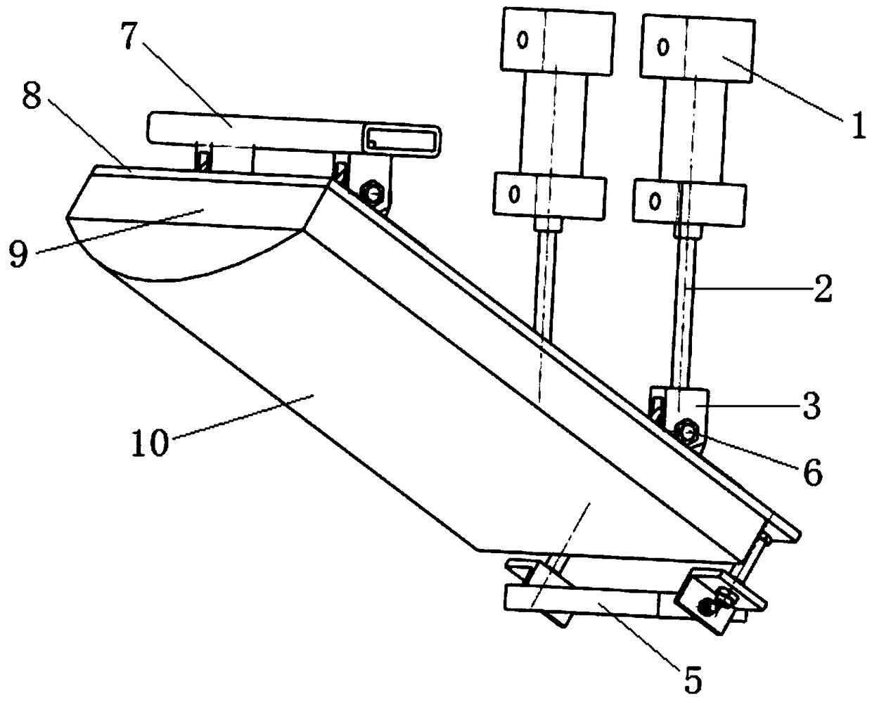 Retractable car automatic cowcatcher