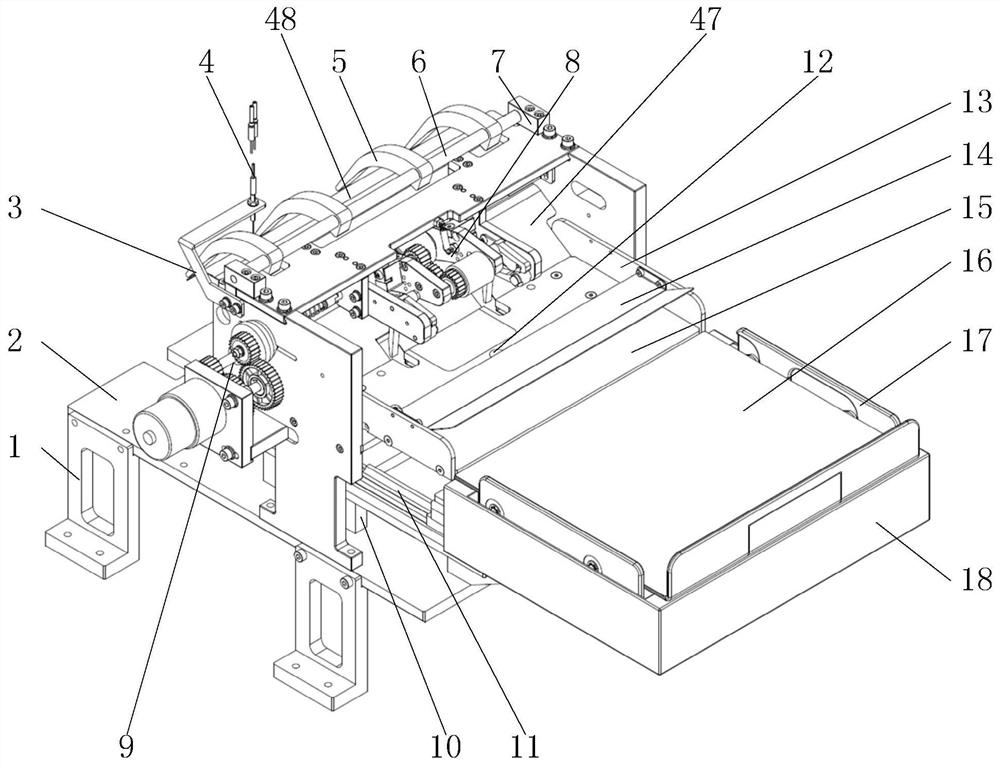 Paper separating mechanism for printer