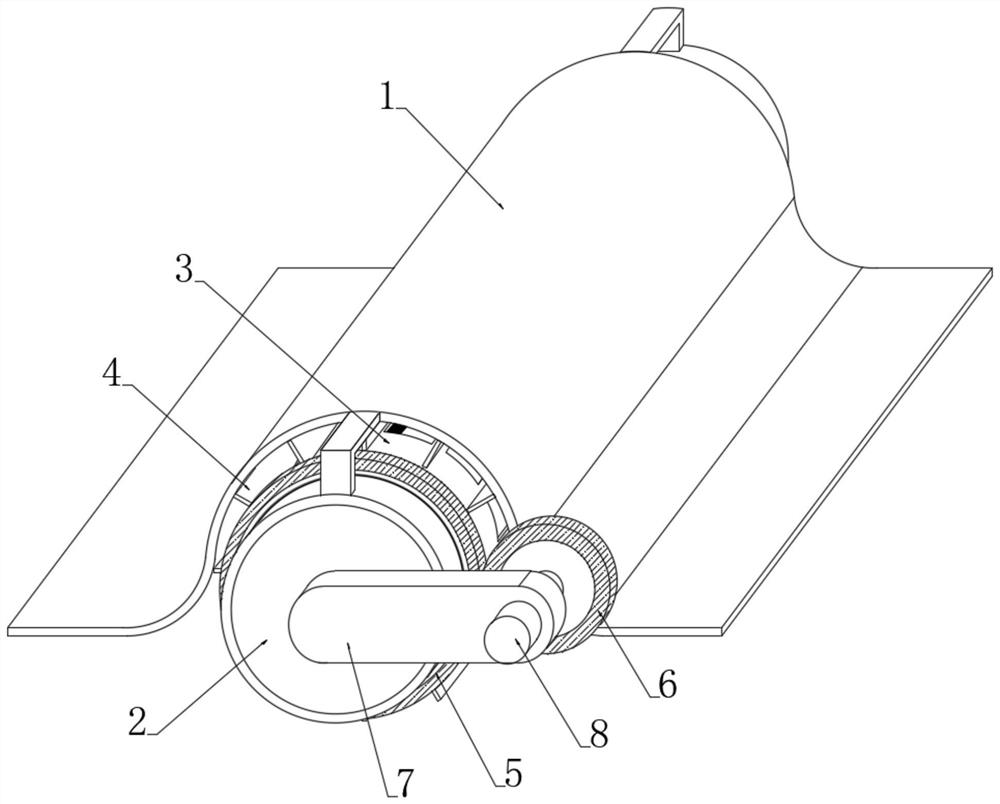 Rotary fishing adsorber for suspended particulate matters in water