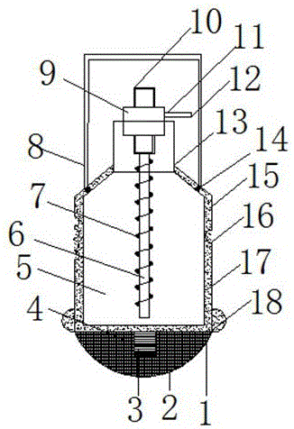 Cleaning agent bottle with high protection measures