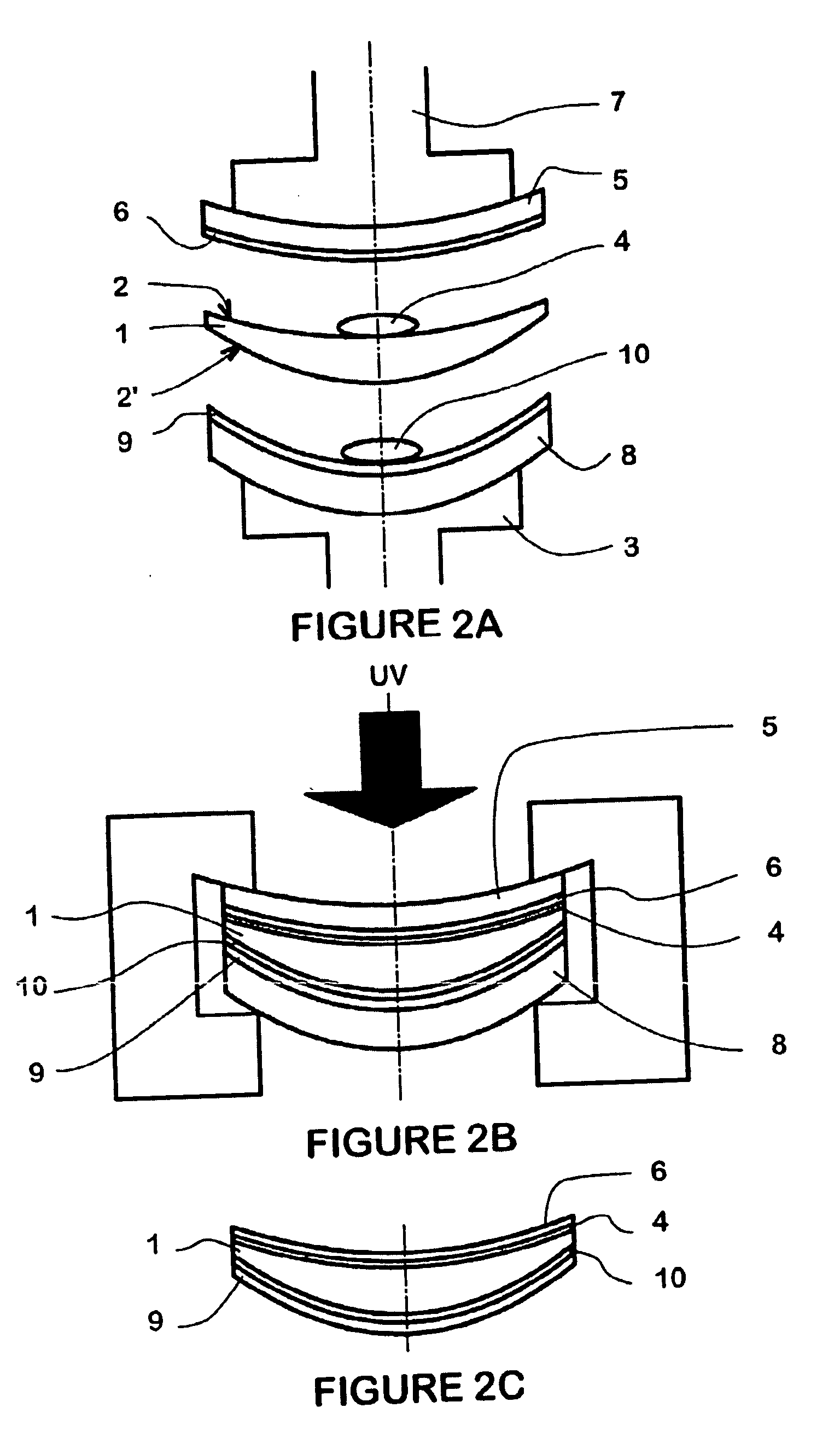 Curable adhesive composition and its use in the optical field