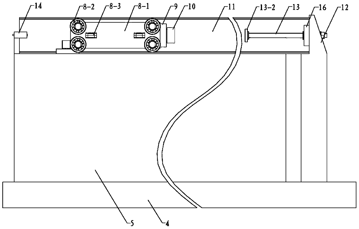 Test platform and test method for electromagnetic acceleration counterweight impact compression buffer tube