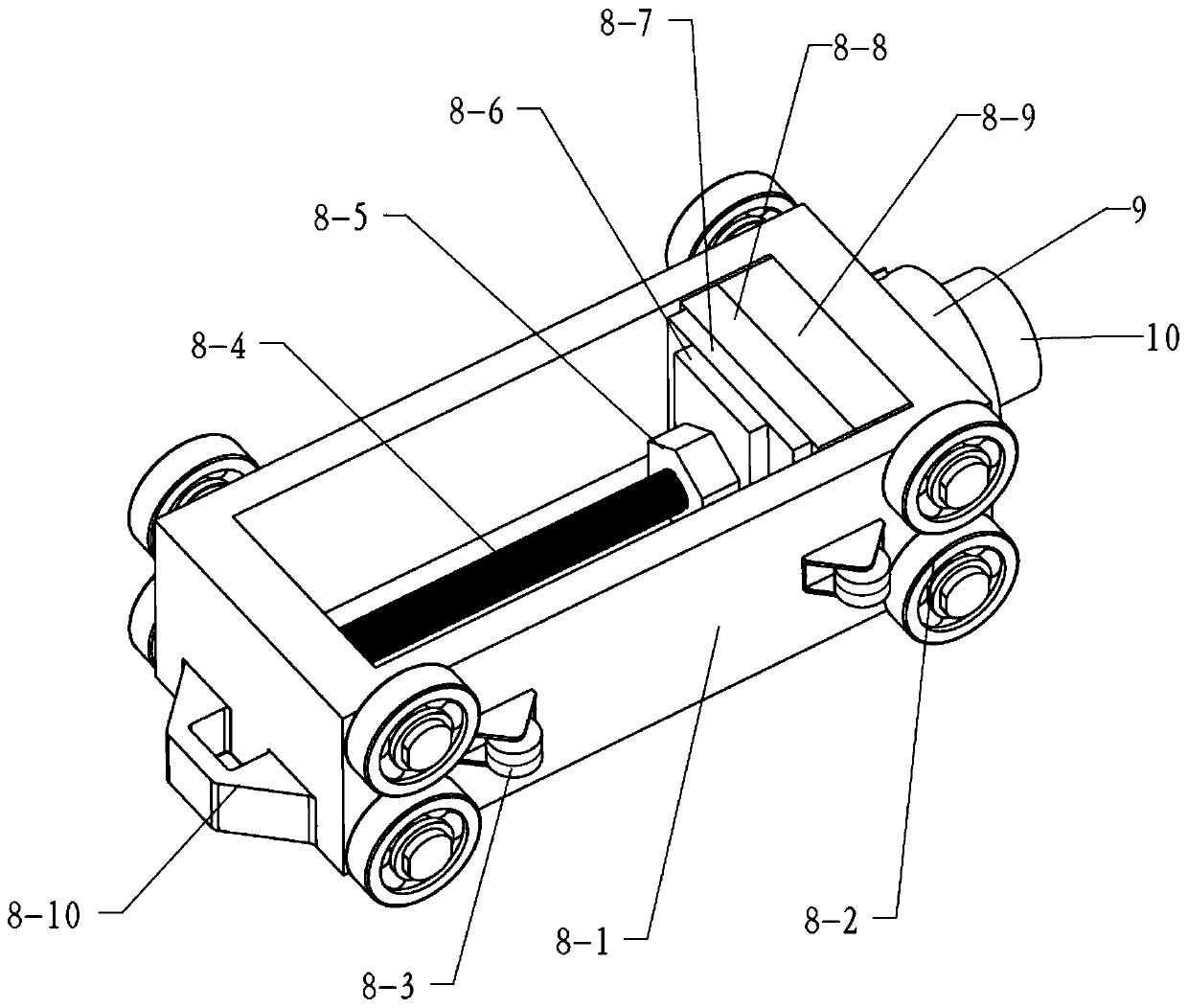 Test platform and test method for electromagnetic acceleration counterweight impact compression buffer tube