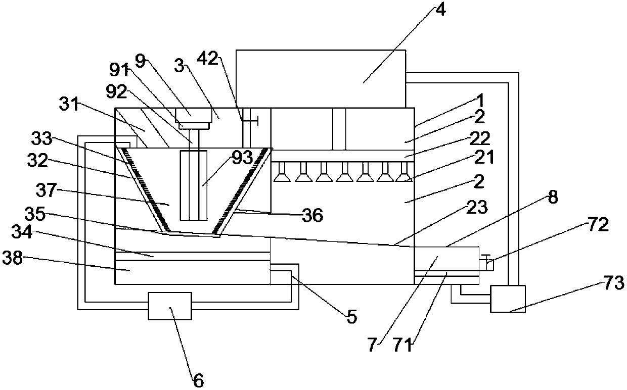 Two-stage cleaning device