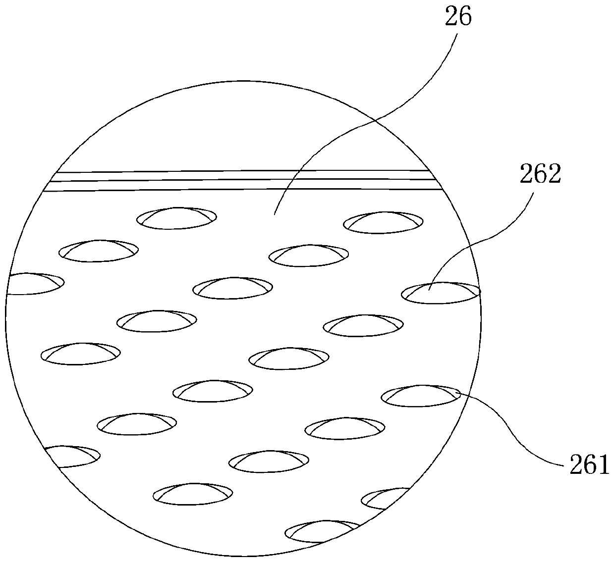 Continuous position correction mechanism for fluid product bag