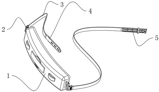 Staged physiotherapy umbilical hernia band with medicine bag combined structure