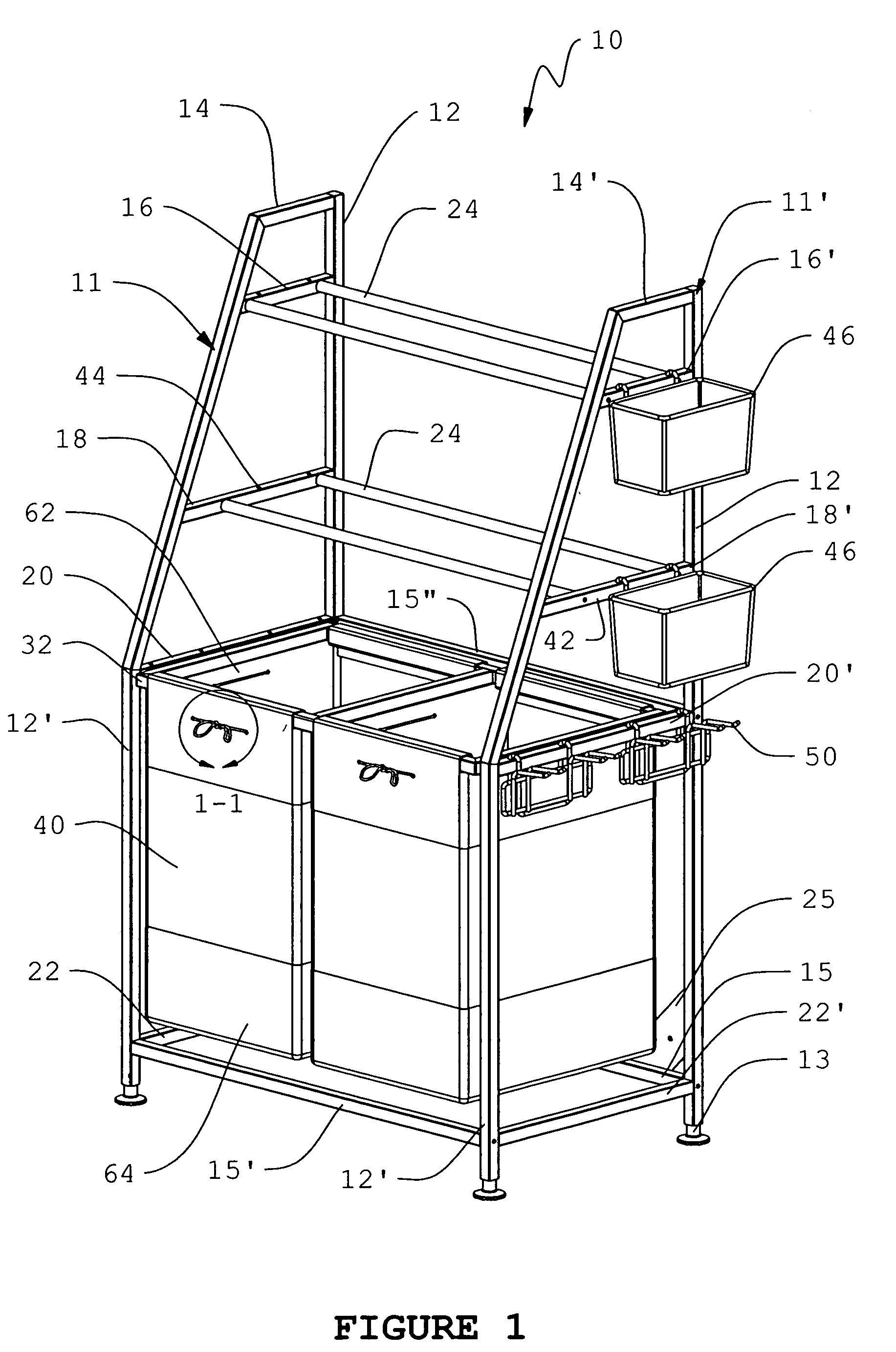 Multi-configurational sports organizer