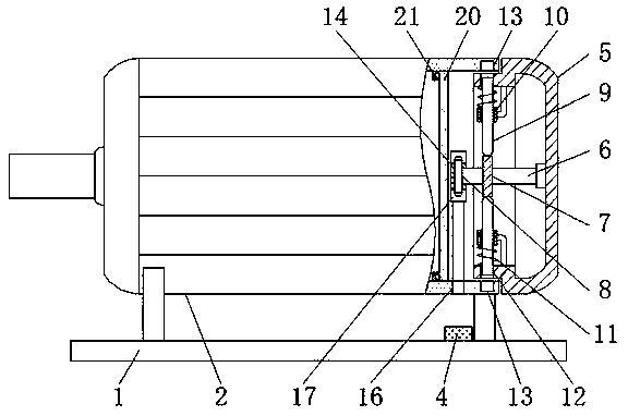 Asynchronous motor shell with alignment self-locking structure