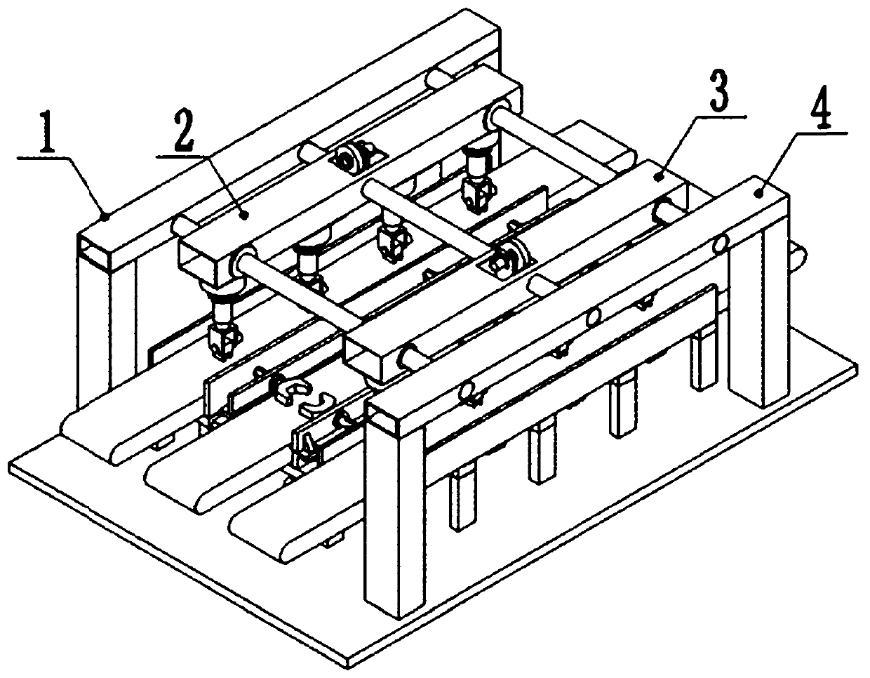 An electronic watch automatic assembly mechanism