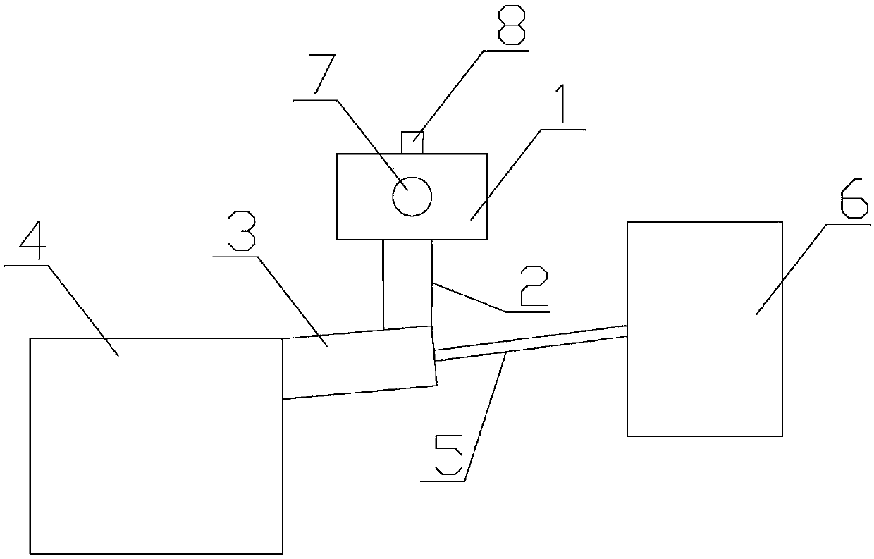 Mine compressed air self-negative-pressure orifice dust removing device