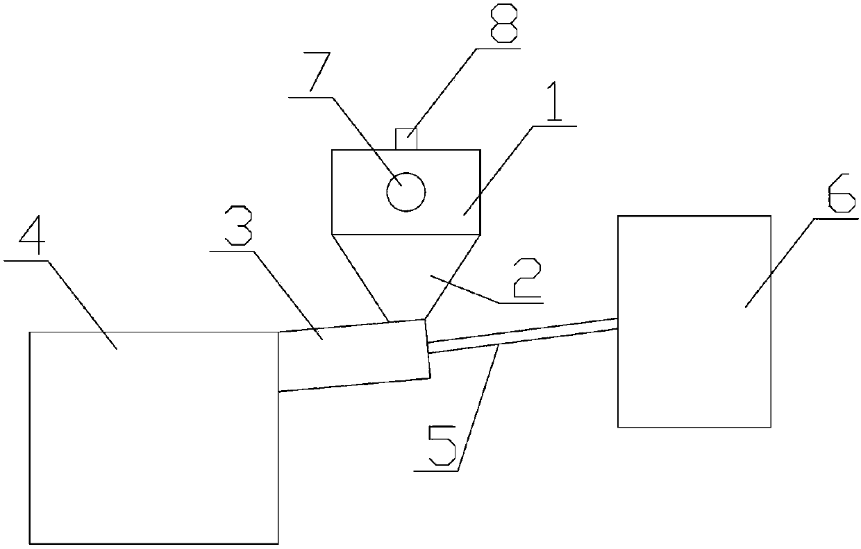 Mine compressed air self-negative-pressure orifice dust removing device