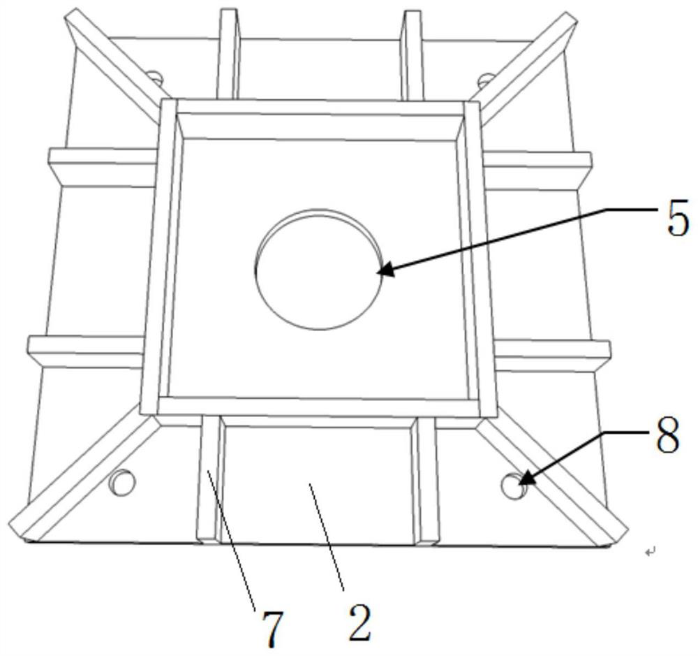 A reaction force support for anchor rod pull-out test and its application method