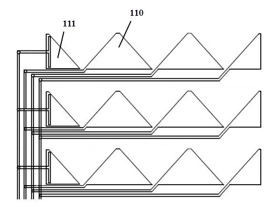 A wiring structure of an induction layer