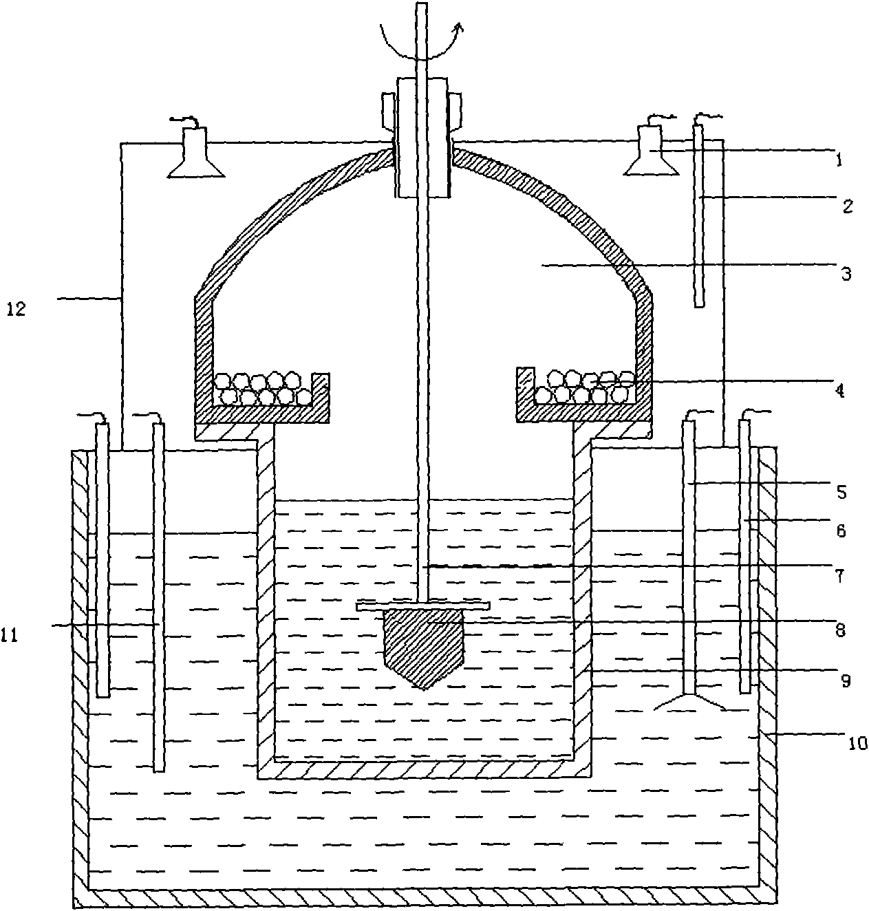 Method and device for growing potassium dihydrogen phosphate single crystal