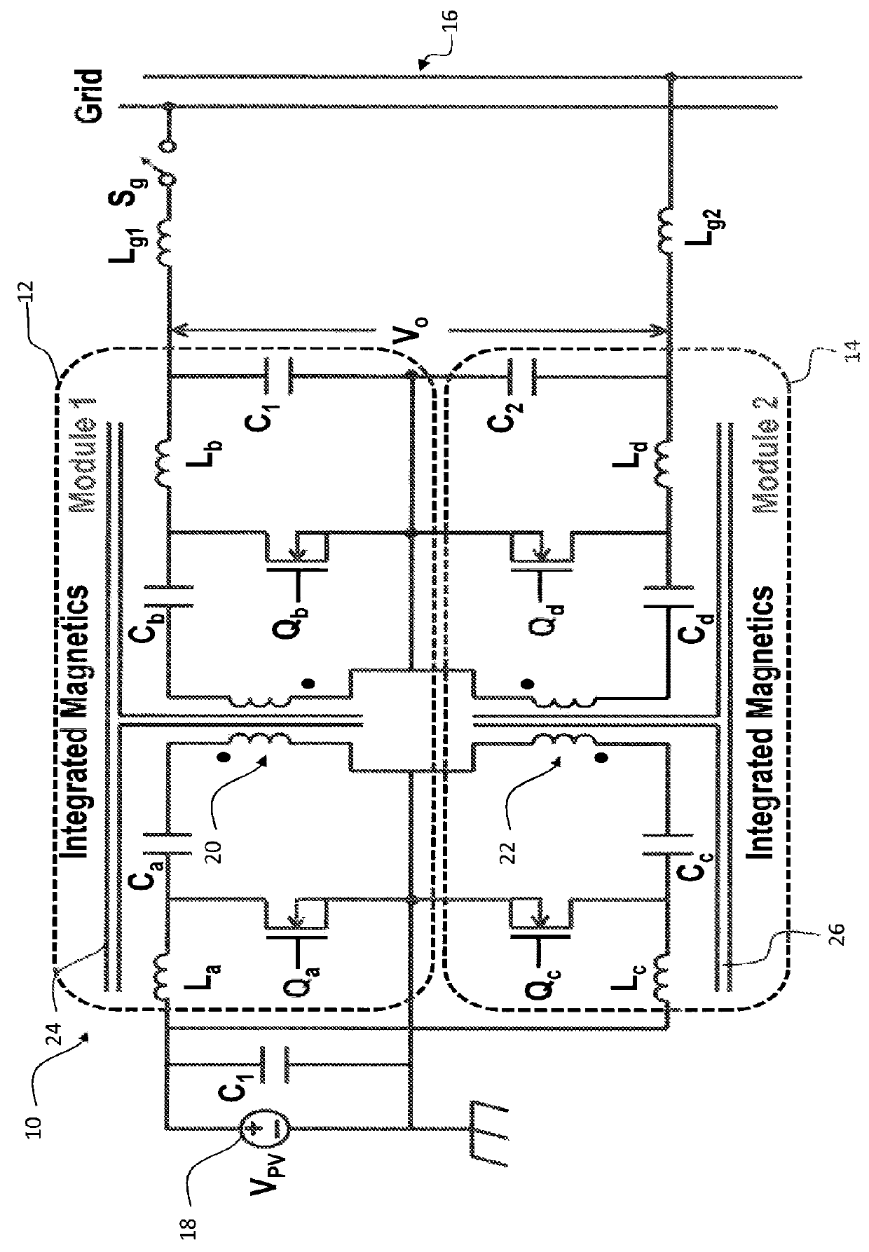 Scalable single-stage differential power converter