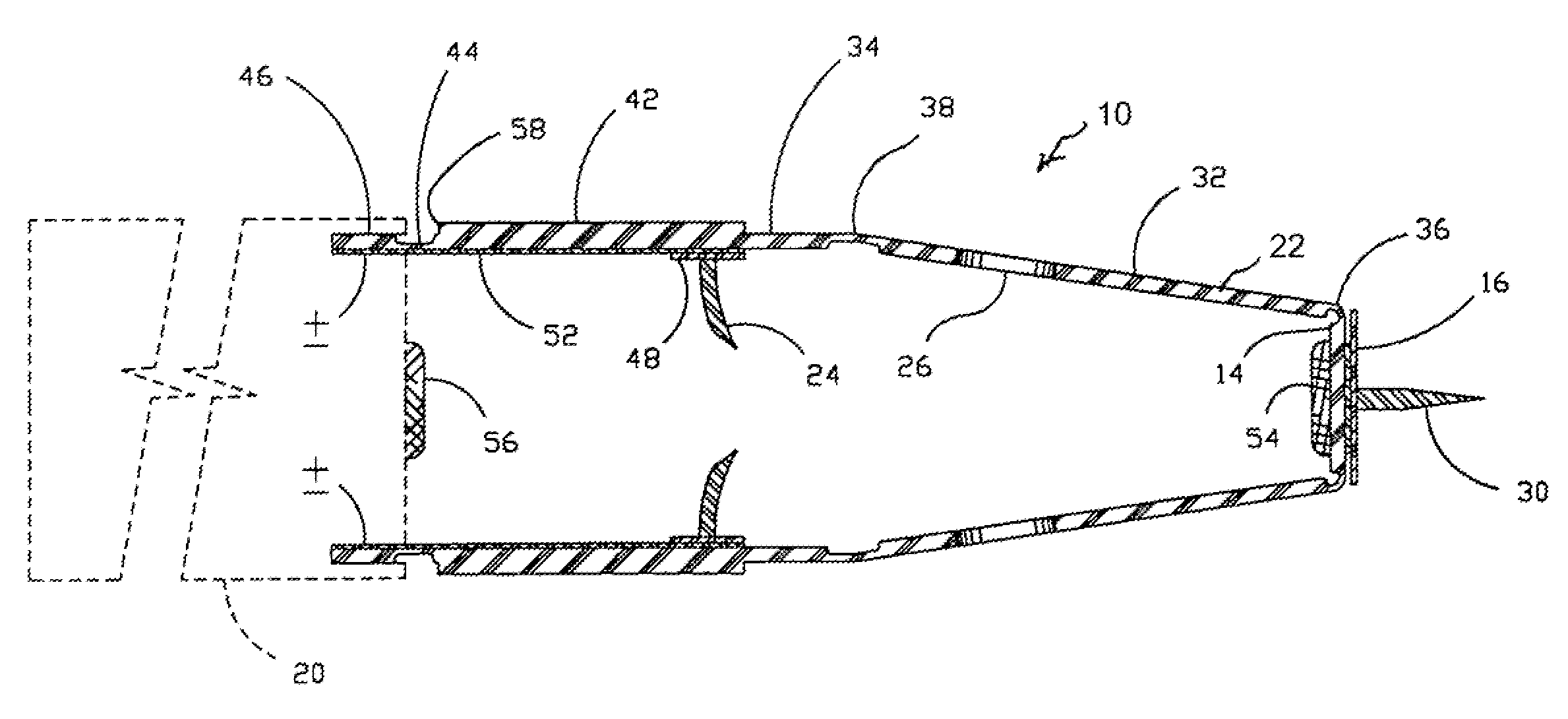 Electricity-inducing immobilization cartridge attachment