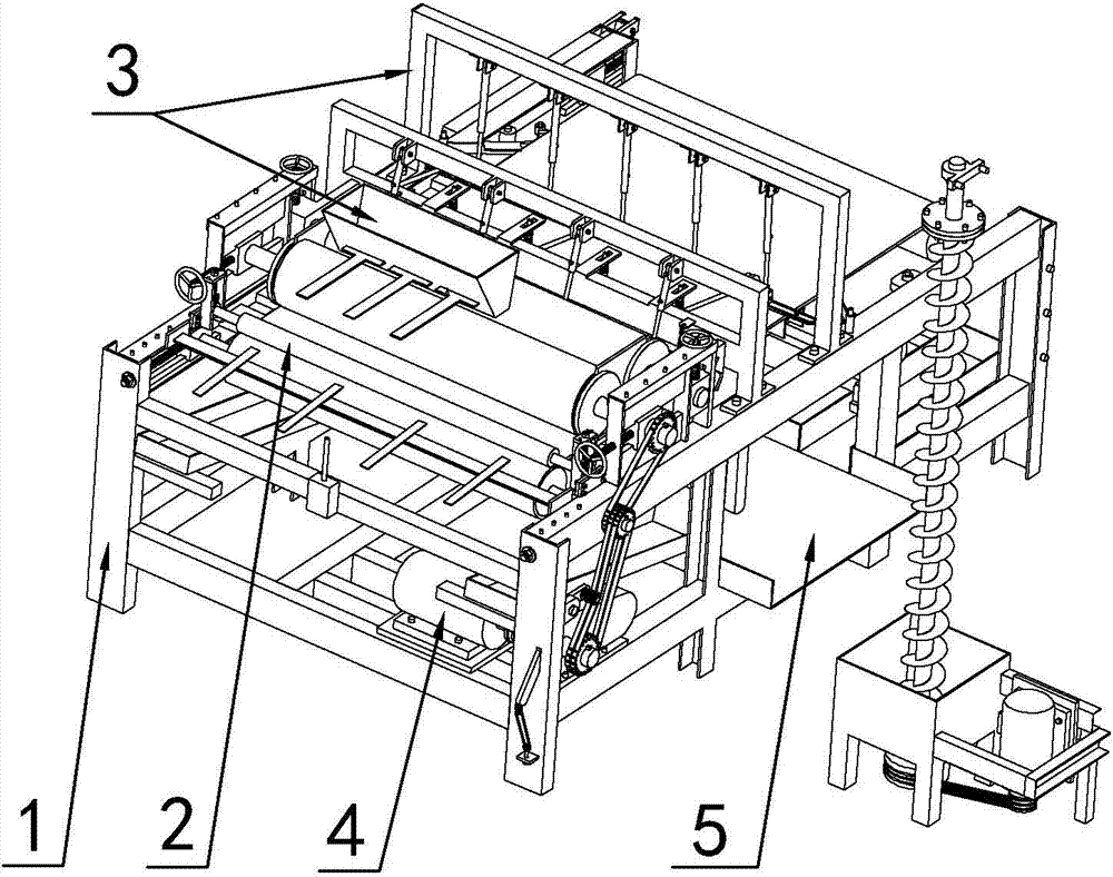 Novel efficient board single-side putty applying machine