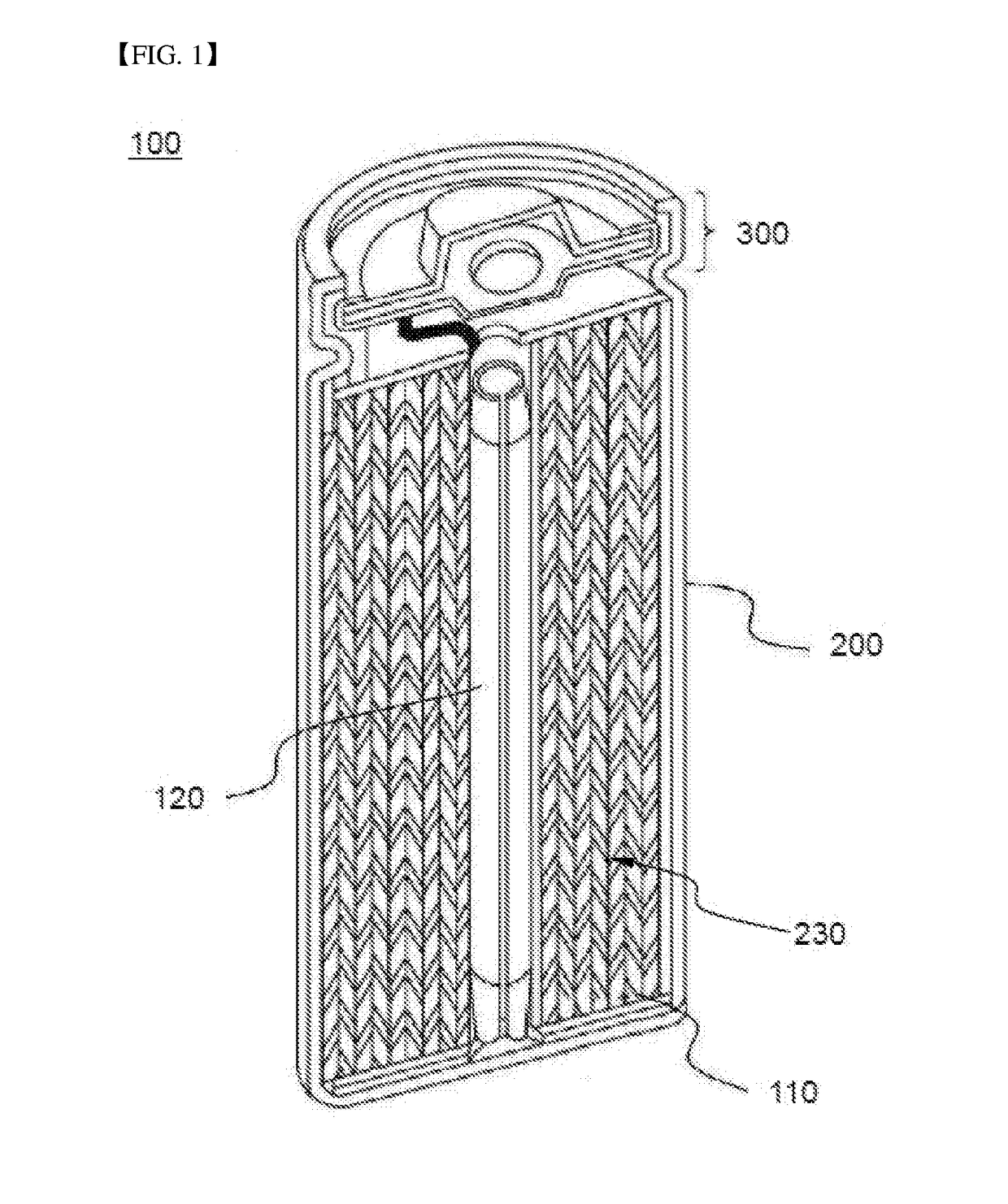 Cylindrical battery including pressurizing part and method of manufacturing the same