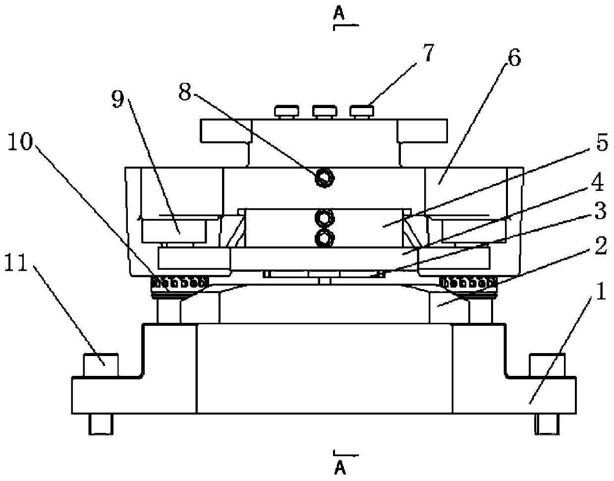 Permanent magnet synchronous variable frequency motor rotor punching tool