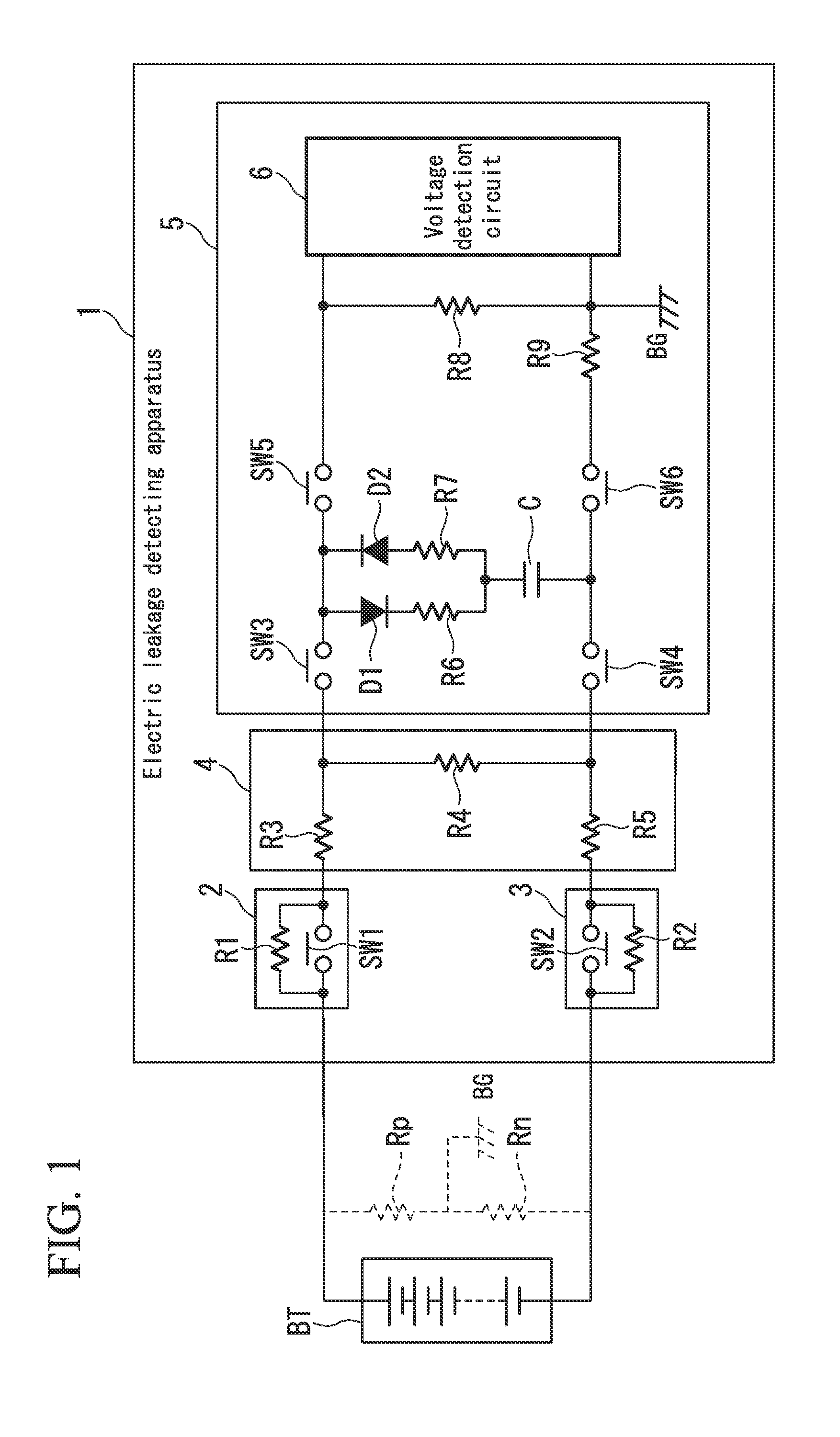 Electric leakage detecting apparatus