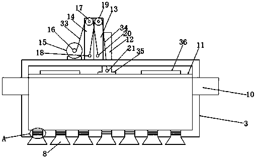 Sand homogenizing device used before tile paving for building construction