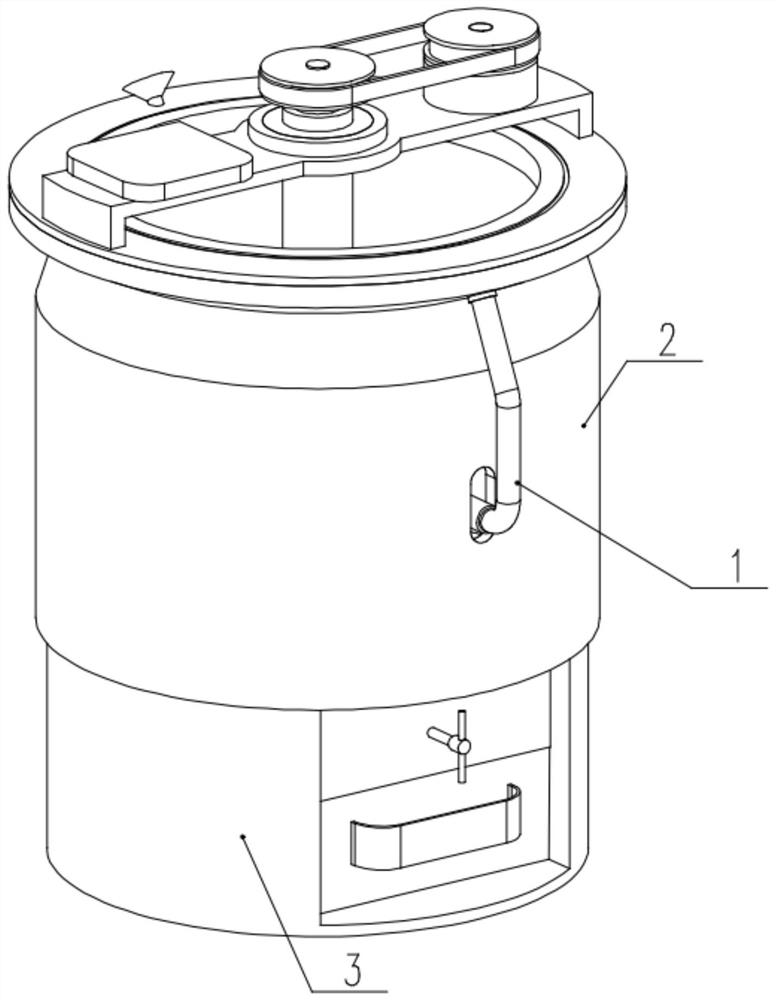 Cement caking waste grinding device and using method thereof