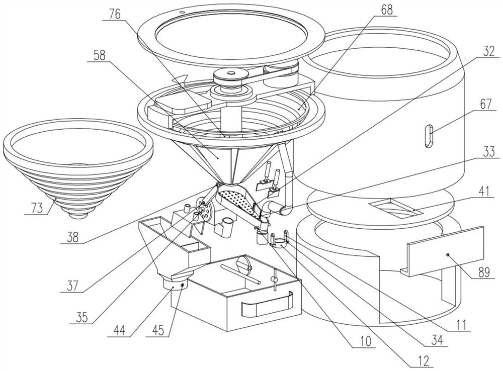 Cement caking waste grinding device and using method thereof