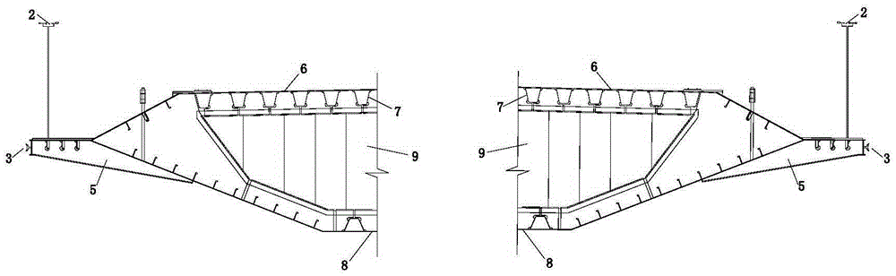 Air blowing method for controlling vortex-induced vibration of large-span bridge steel box girder